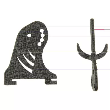 Skull Hooker Arm and Prong for Trophy Tree, Black, Trophy Tree Not Included SKH-TTAP-ASSY-BLK