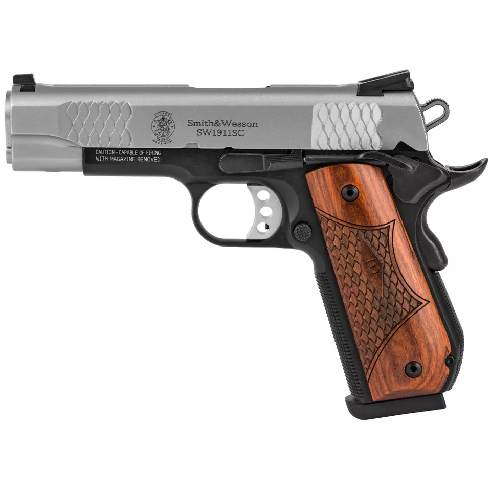 Smith & Wesson 1911SC E-Series .45 ACP 8-Round 4.25" Barrel Scandium Frame with Dark Tan Finish