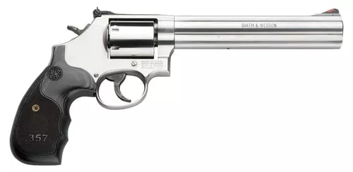 Smith & Wesson L-Frame Model 686 Plus Handgun .357 Mag 7rd Capacity 7 Barrel Silver with Black Grip