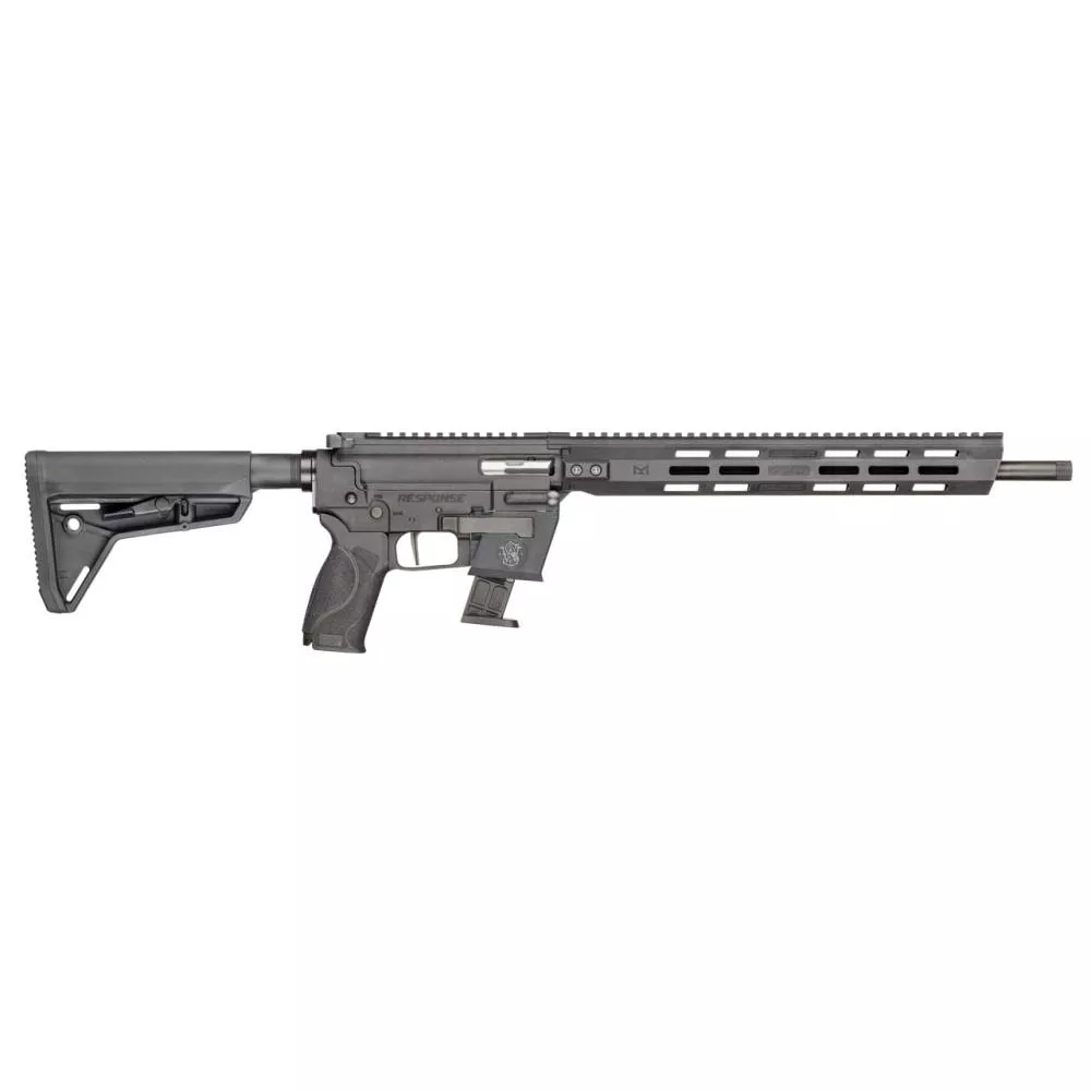 Smith & Wesson Response Rifle 9mm Luger 10rd Magazine 16.5″ 1/2-28 Threaded Barrel Black