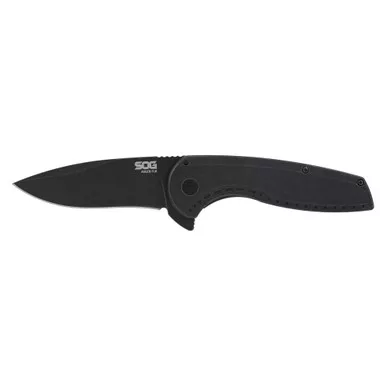 SOG Knives & Tools Aegis FLK 2.0 - Folding Knife, Straight, 3.25", Black