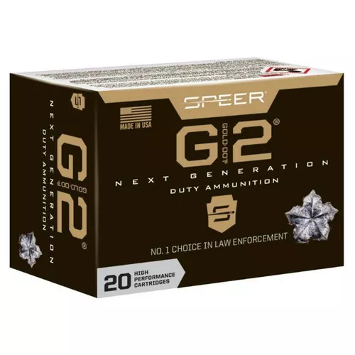 Speer Gold Dot G2 Subsonic Centerfire Ammunition, 40 Smith & Wesson, G2, 180 Grain – 20 Cartridge Box ( 20 / 1 )