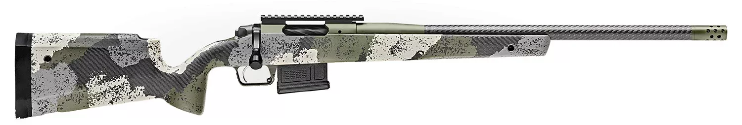 Springfield Armory BAW92265CMCFG 2020 WayPoint6.5 Creedmoor 5+1 22" CF Evergreen Camo Hybrid Profile w/M-LOK Stock Mil-Spec Green Cerakote Right Hand