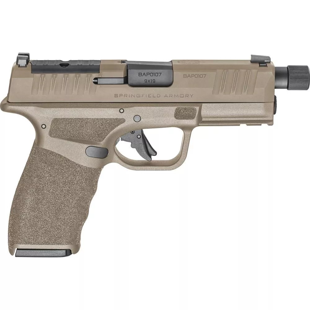 Springfield Armory Hellcat Pro OSP Handgun 9mm Luger 10rd Magazines (2) 4.4″ 1/2×28 Threaded Barrel FDE