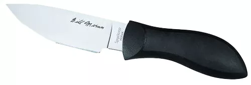 Spyderco FB02P Moran3.88″ Fixed Drop Point Plain Satin VG-10 SS Blade/Black FRN Handle Includes Sheath w/G-Clip