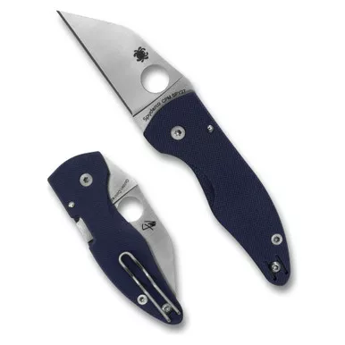 Spyderco MicroJimbo - Folding Knife, Plain, 2.45", Silver