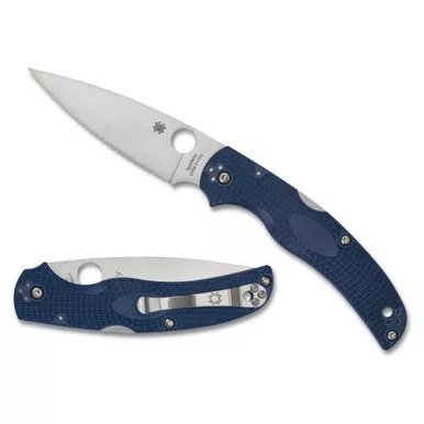 Spyderco NATIVE CHIEF LIGHTWEIGHT - Folding Knife, Plain, 4.02", Silver