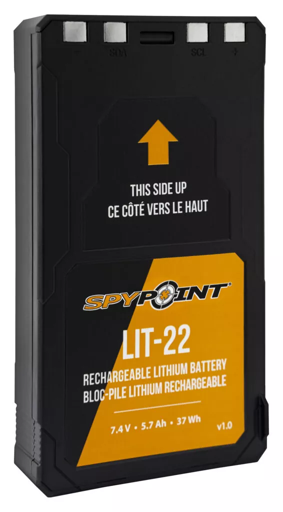 Spypoint 05549 LIT-22 Rechargeable Lithium Battery PackBlack 7.4 Volts