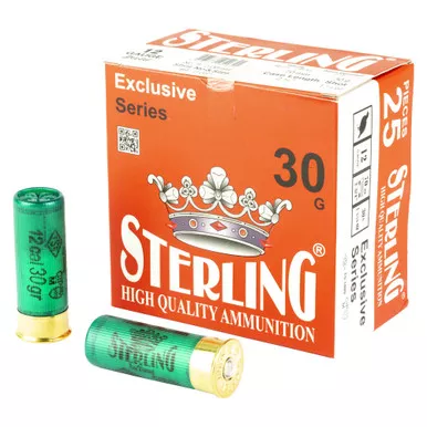 Sterling Exclusive Series - 12 Gauge 2.75", #9, Shot, 25-Round Box