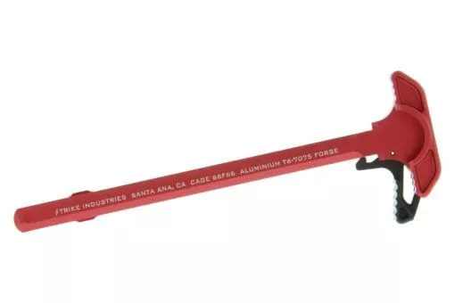 Strike Industries Extended Latch Charging Handle – Red – SI-ARCH-EL-RED