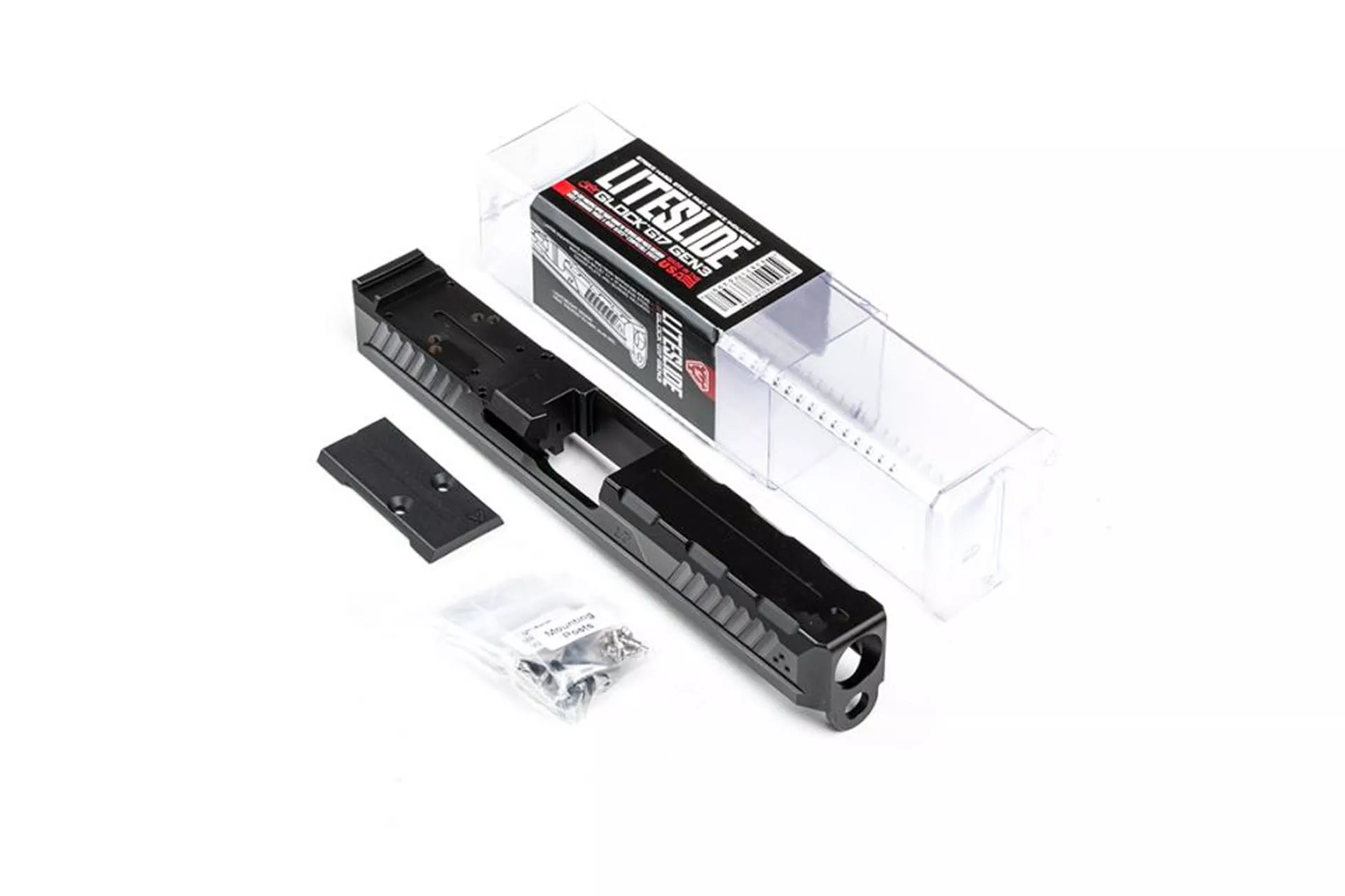 Strike Industries for Glock 17 Gen 3 LITE Slide – Black – SI-G-LITESLIDE-17-BK