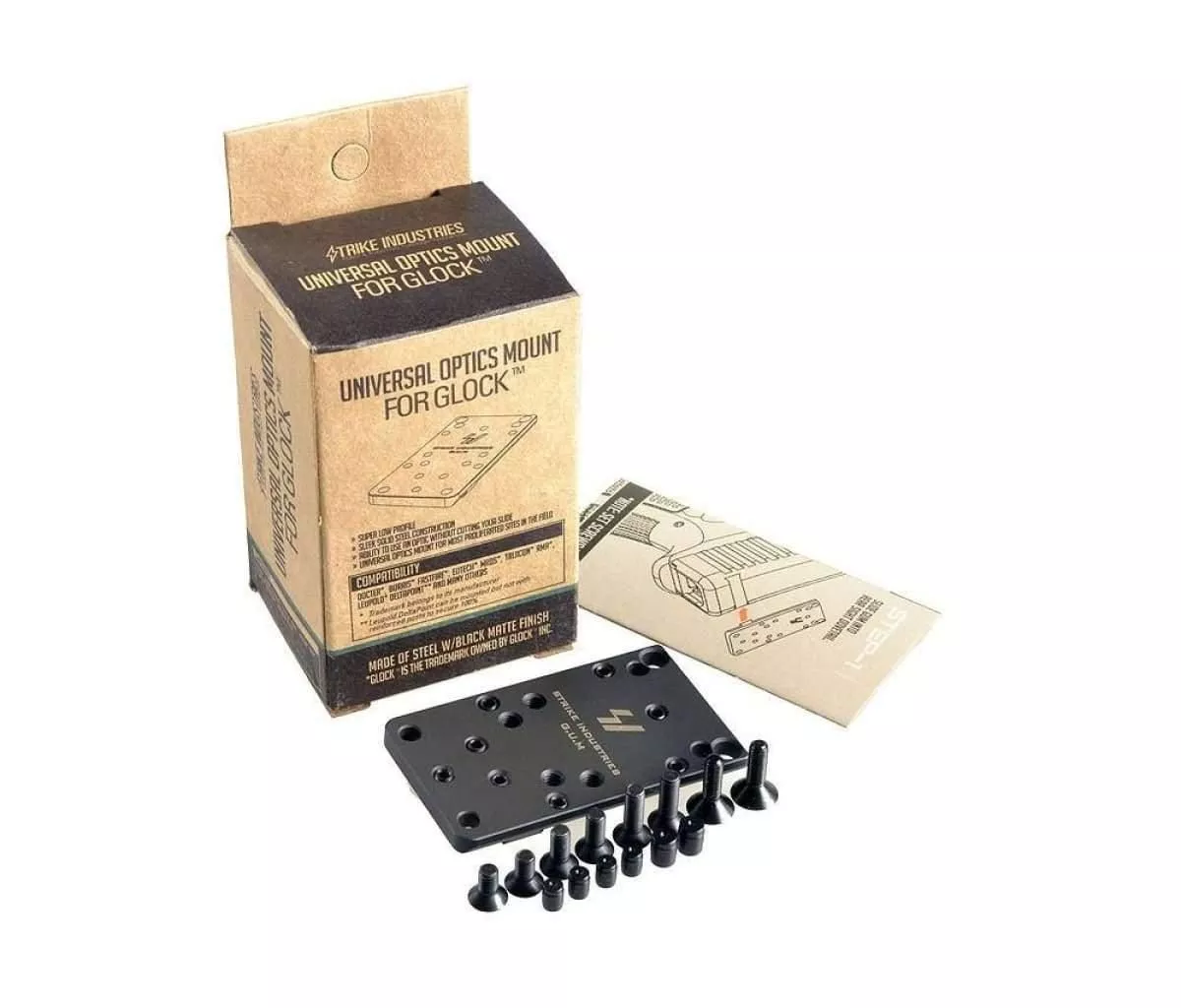 Strike Industries for Glock Universal (Optics) Mount – Black – Version 2 – SI-GLOCK-GUM-V2