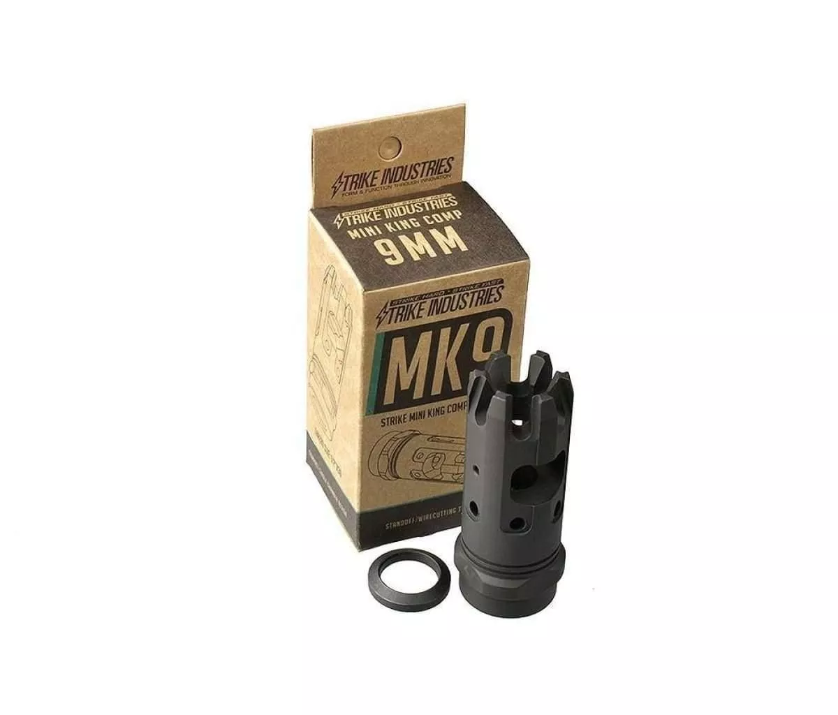 Strike Industries Mini King Comp Compensator for 9MM – SI-MK9-Comp