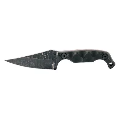 Stroup Knives Mini 1 - Fixed Blade Knife, Plain, Black
