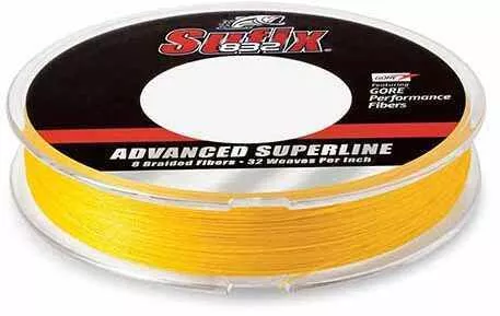 Sufix 832 Advanced Superline 20 lbs Tested, 0.009" Diameter, 150 Yards , Hi Vis Yellow