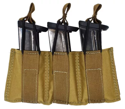 Tacshield T3608CY Speed Load Triple Pistol Triple Coyote 1000D Nylon