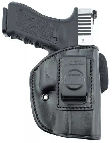Tagua IPH4635 4 In 1IWB/OWB Black Leather Belt Clip Fits Springfield XDS Right Hand