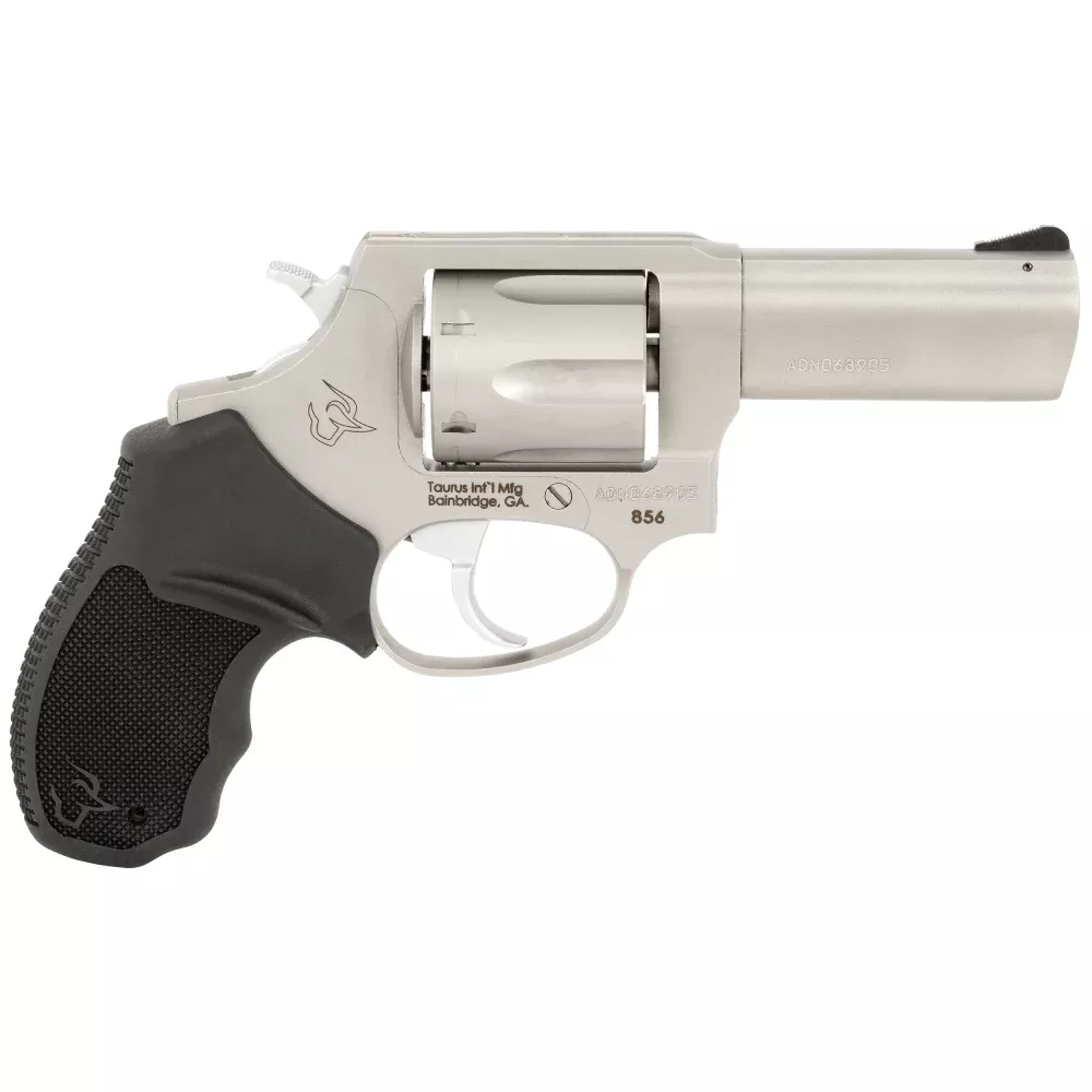 Taurus Defender 856 T.O.R.O. Handgun .38 Special 6rd Capacity 3 Barrel Stainless Steel with Black Grip Optics Ready CA Compliant