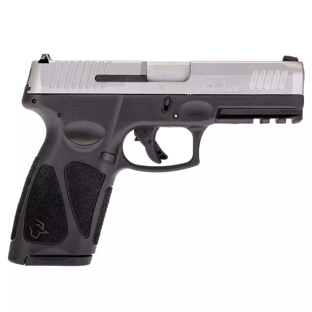 Taurus G3 Matte Stainless 9mm Luger Full Size 17rds Steel Sight 4 Barrel
