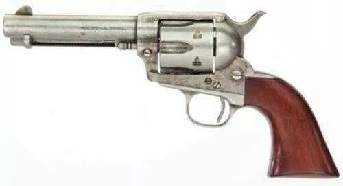 Taylor Uberti 1873 Catleman Revolver 357 Mag 3.5" Barrel With Antique Finish And Aged Walnut Grops