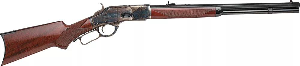 Taylors & Company 550181 1873 Taylor's Trapper Lever Action 357 Mag Caliber with 10+1 Capacity, 18" Blued Octagon Barrel, Color Case Hardened Metal Finish & Walnut Stock Right Hand (Full Size)