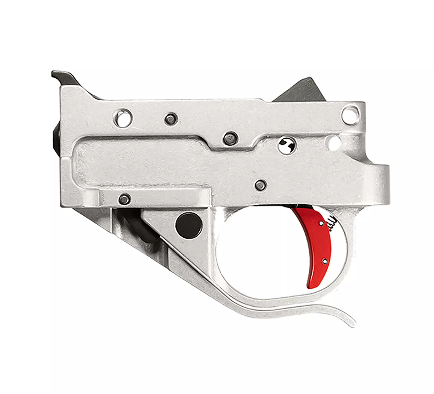 Timney Triggers 10222C16 Replacement TriggerSingle-Stage Curved Trigger with 2.75 lbs Draw Weight & Silver/Red Finish for Ruger 10/22