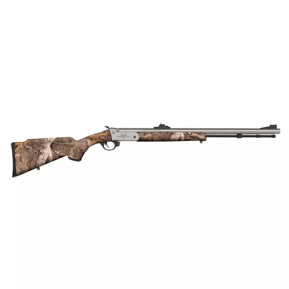 Traditions Buckstalker XT Muzzleloader Rifle .50 Cal Single Shot 24″ Barrel Next Camo Wyld with Open Sights
