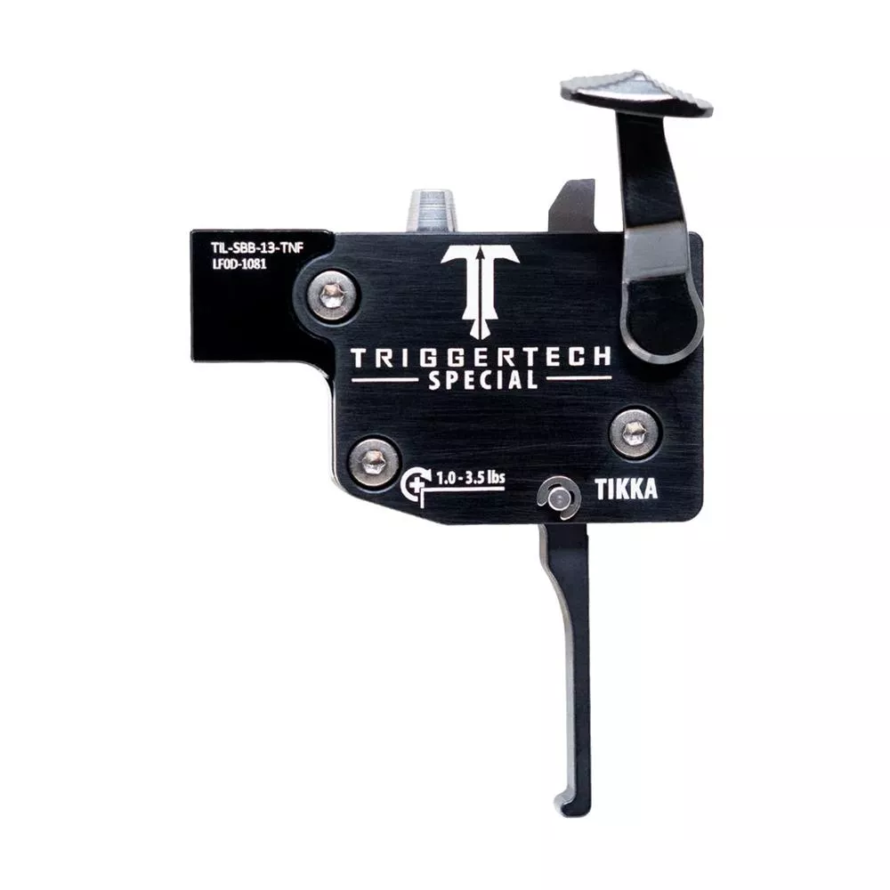 TriggerTech Special Tikka Rifle Trigger 1-3.5 lbs Flat LH Black
