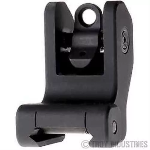 Troy BattleSight Rear Fixed Sight Fits Same Plane Rail Systems Only Picatinny Black Finish SSIG-FRS-R0BT-00