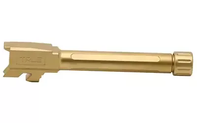 True Precision Threaded Barrel for Glock 48 Gold TiN