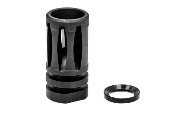 UTG Standard AR-15 A2 Flash Hider, Matte Black, 1/2″-28 – TL-ARFH01