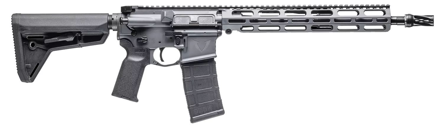 Vktr Industries V31100916622 VK-1PW5.56 13.70" Sniper Gray Cerakote Low Profile M-LOK Handguard Magpul SL Black Magpul K2 Grip