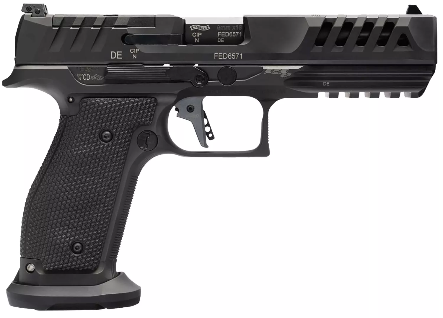Walther Arms 2880024 PDP Match SF Full Size Frame 9mm Luger 10+1