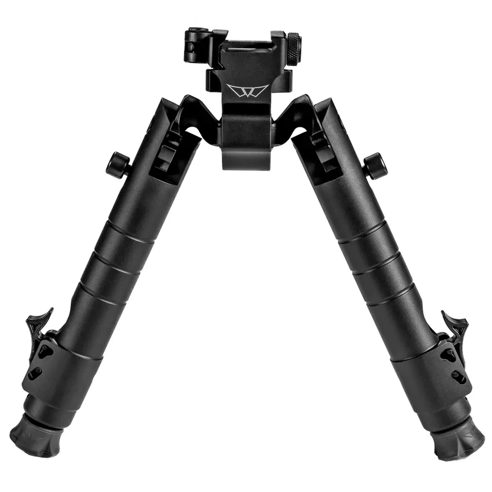 Warne Precision Bipod with Picatinny Rail - Black