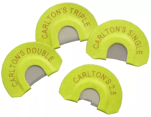 Wayne Carltons Calls 70314 Essential ElkDiaphragm Call Single/Double/Triple/2.5 Reed Attracts Elk Yellow 4 Per Pkg