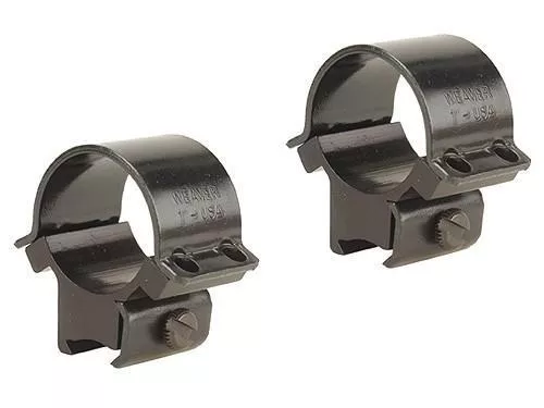 Weaver .22 Tip-Off Ringmount for 3/8″ Grooved Receiver – 1″ Sure Grip – Black