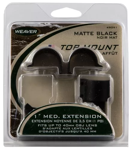 WEAVER TOP MOUNT RNGS 1″ MED EXT MT