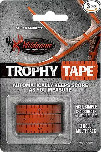 Wildgame Innovations WLD424 Trophy TapeOrange 200" Long 3 Rolls Per Pack