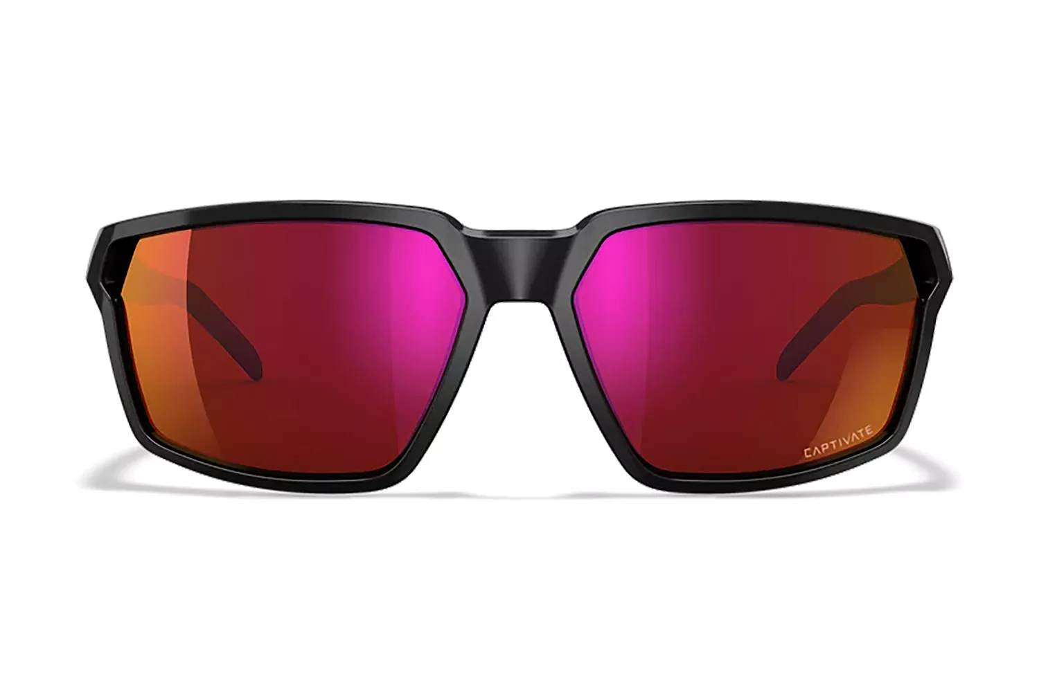 Wiley X AC6SRA06 SierraM/L Red Mirror Lens Polycarbonate Gloss Black Frame