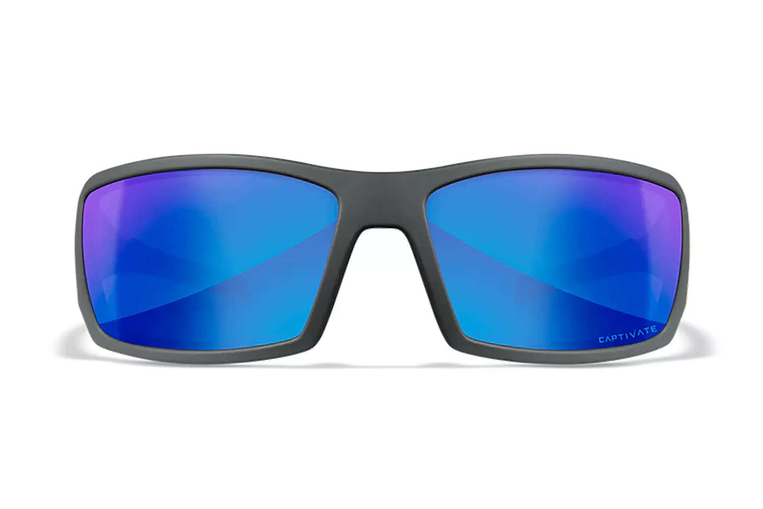 Wiley X SSTWI09 TwistedM/L Blue Mirror Lens Polycarbonate Matte Gray Frame
