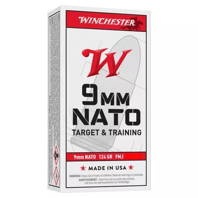 Winchester 9mm NATO 124gr FMJ Target and Practice 1000rd Q4318AC