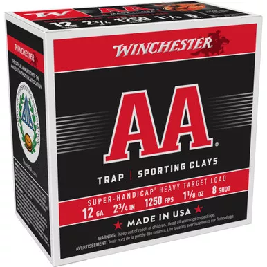 Winchester AA Super-Handicap Heavy Target 2 3/4" 1 1/8oz #8 AAHA128