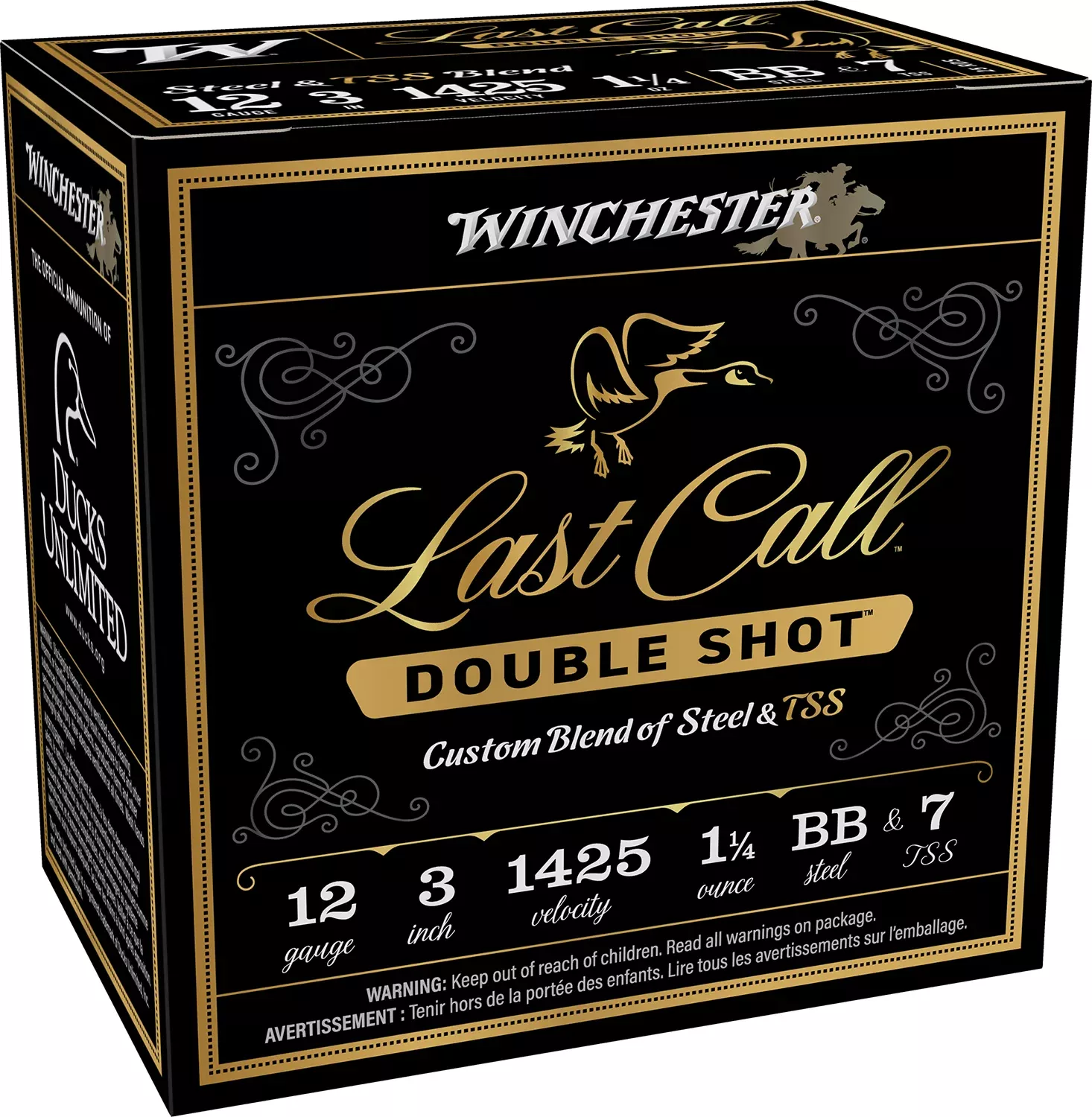 Winchester Ammo LCDS1237 Last Call Double Shot 12Gauge 3" 1 1/4oz BBSteel/7TSS Shot 25 Per Box/10 Case