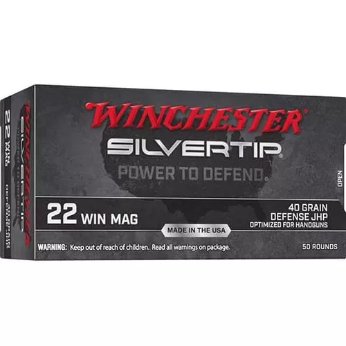 Winchester Ammo W22MST Silvertip22Mag 40gr Silvertip Hollow Point 50 Per Box/20 Case
