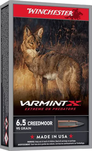 Winchester Ammo X65PXP Varmint X6.5Creedmoor 95gr 20 Per Box/10 Case