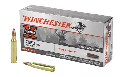 Winchester Ammunition .223 Rem 64gr Power Point Super-X 20 Round Box