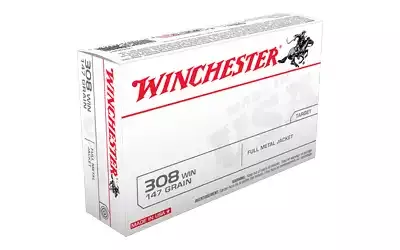 Winchester Ammunition .308 Win 147gr FMJ 20 Round Box