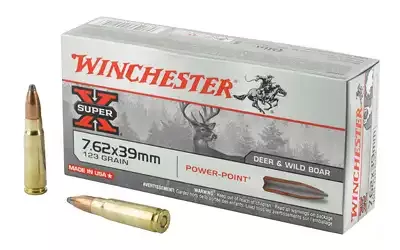 Winchester Ammunition 7.62x39 123gr Power Point Super-X 20 Round Box