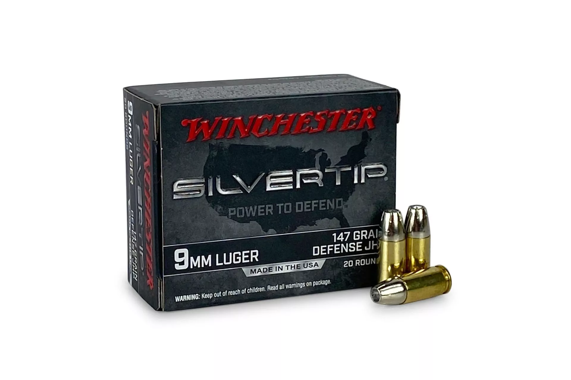 Winchester Ammunition Silvertip 9MM 147 Grain Hollow Point Handgun Ammo – 200 round case – W9MMST2