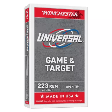 Winchester Ammunition White Box - 223 Remington, 62Gr, Hollow Point, 20-Round Box